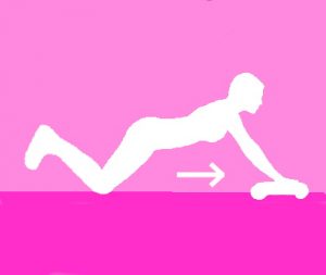 Roll out ab exercise